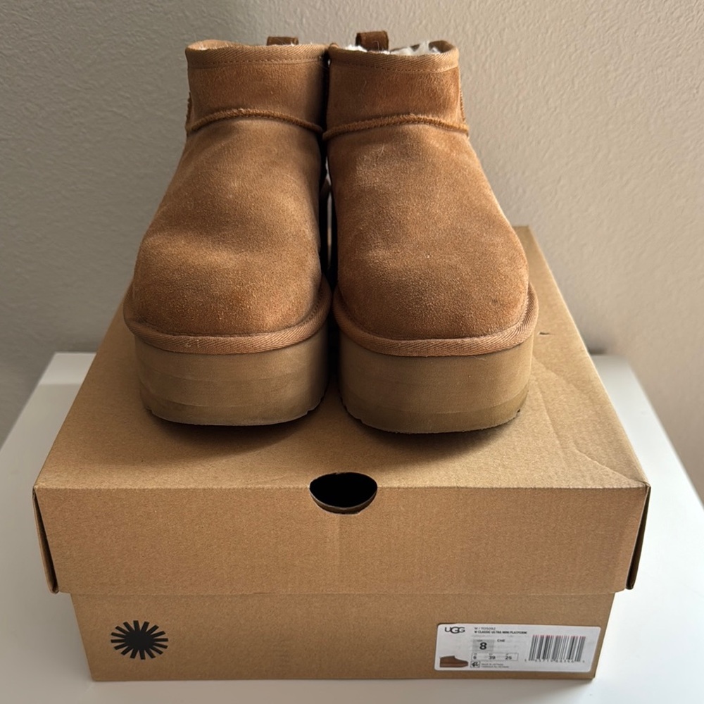 UGG Chestnut Suede Boots